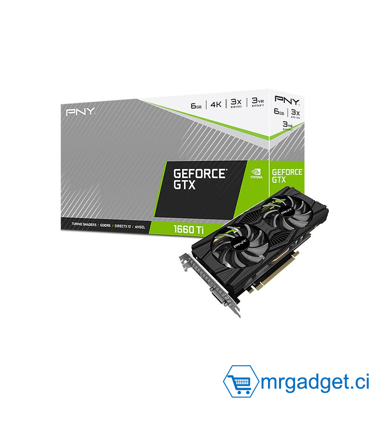 PNY GeForce GTX 1660 Ti 6 Go Dual Fan - Carte Graphique
