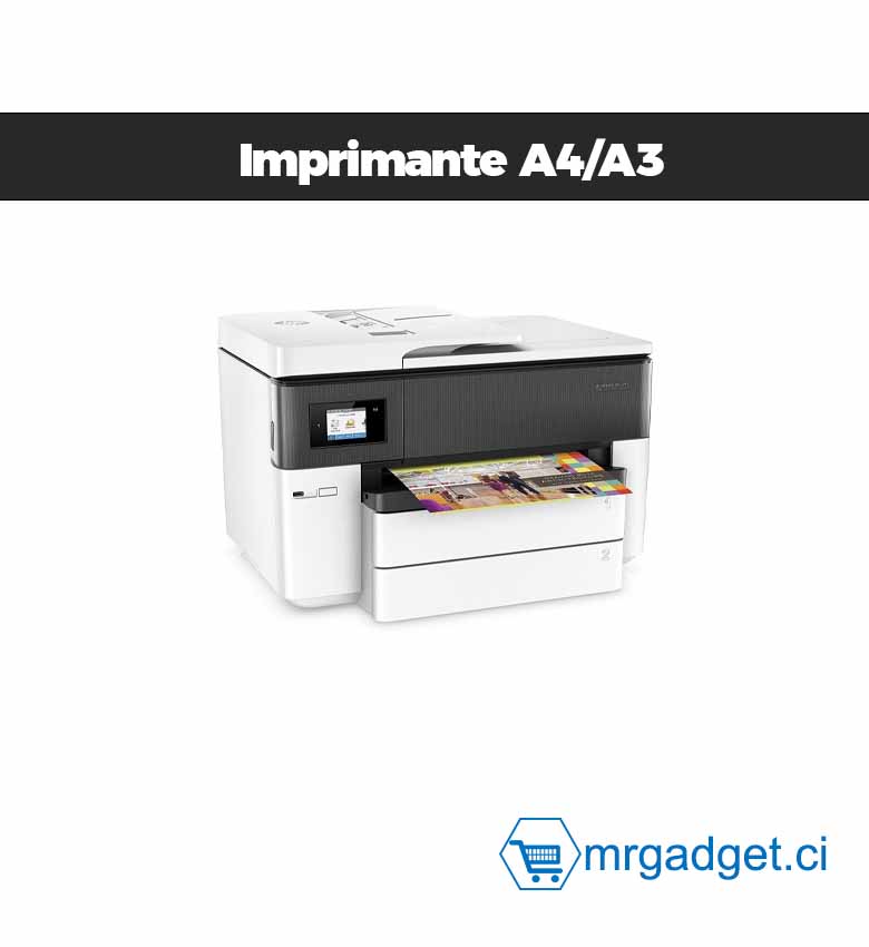HP OfficeJet Pro 7740 - Imprimante Multifonction Jet d'Encre Grand Format A3/A4 Wi-Fi