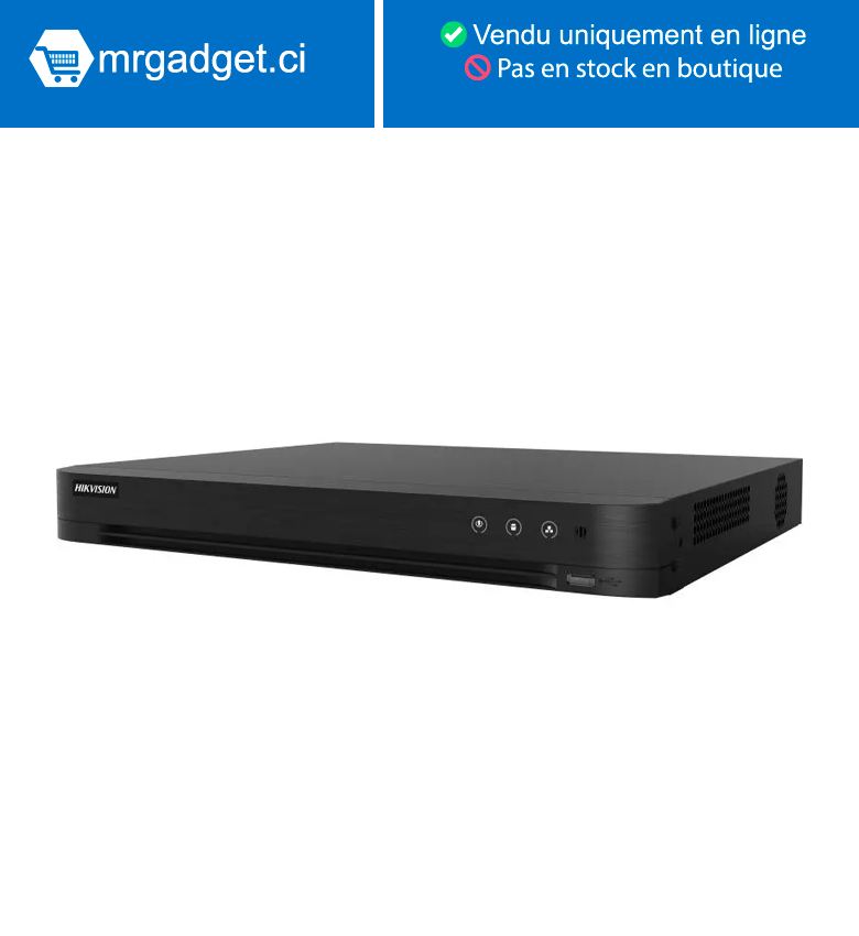 Hikvision DS-7204HGHI-M1(STD)(C) DVR 16 canaux 1UH.265+ Hdtvi/ahd/Analogique/IP