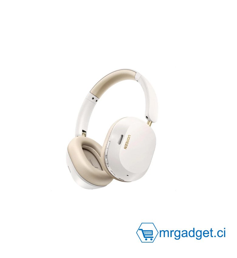 Casque Bluetooth sans Fil Sport Max 5C Hi Res Audio ANC Réduction Active du Bruit Adaptative Hybride  (Bluetooth et filaire USB-C ) Casque Musique Bluetooth 5.4 Audio Spatial Personnalisé 75H Charge USB C avec Micro -- UGREEN HP203 35758 #10161