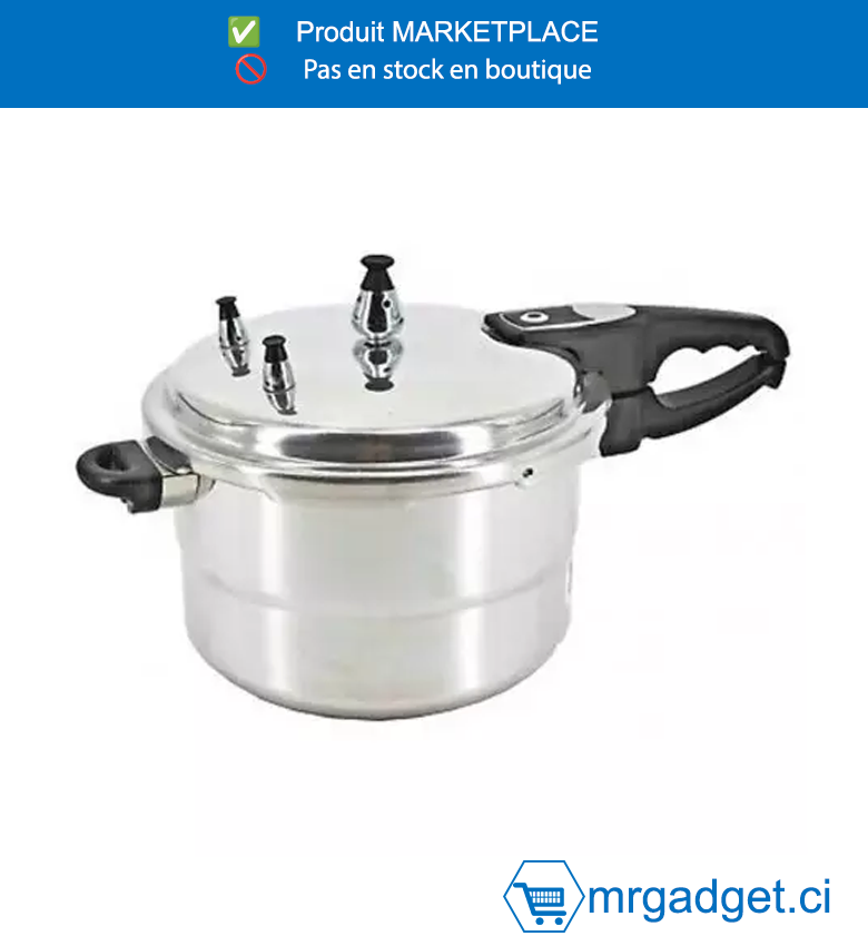 DECAKILA AUTOCUISEUR - KMER018M - Capacité : 5,5 L Pression : 60-80 kPa Matériau :  alliage d'aluminium A3003 Polissage externe du  pot  Manche en bakélite Sans induction  électromagnétique Conditionné par boîte  couleur