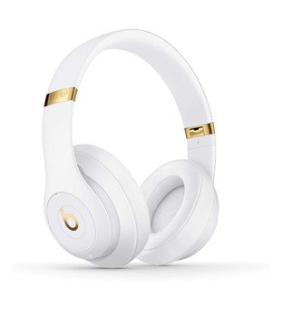 Beats Studio3 Casque circumauriculaire sans fil avec réduction du bruit - Puce Apple W1 pour casques et écouteurs, Bluetooth classe 1, mode Réduction active du bruit, 22 heures d'écoute - Blanc
