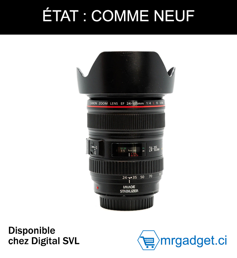 CANON - Objectif Canon EF 24-105mm 1:4 IS USM | | Etat : Comme neuf