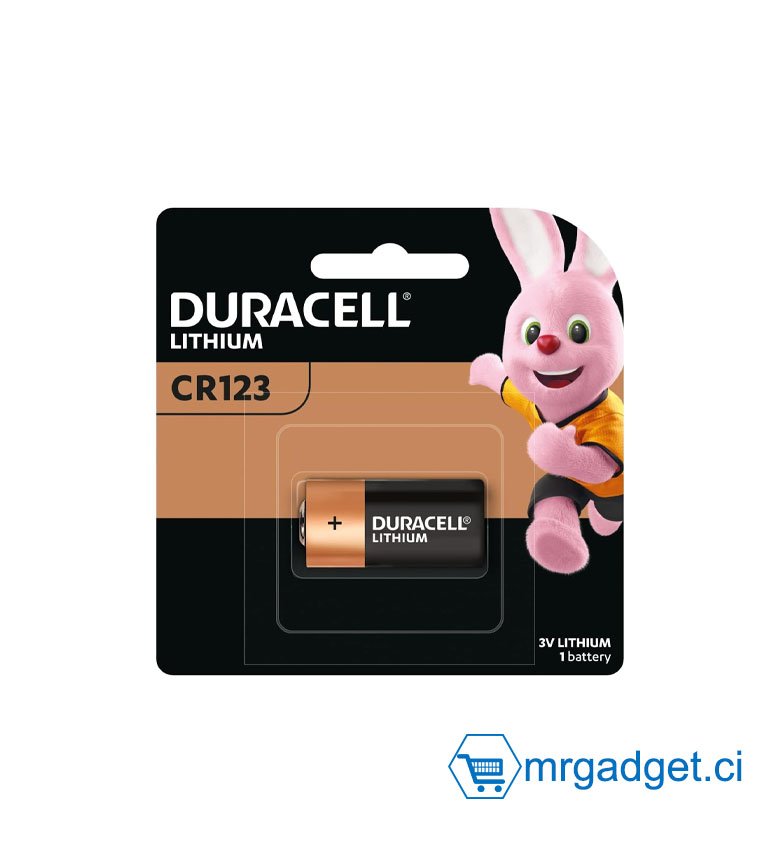 Pile Duracell haute puissance au lithium 123 3 V,   CR123 / CR123A