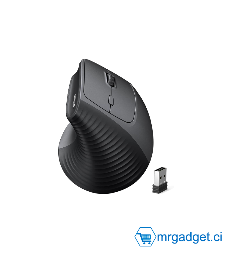 Souris sans fil ergonomique verticale, DPI r