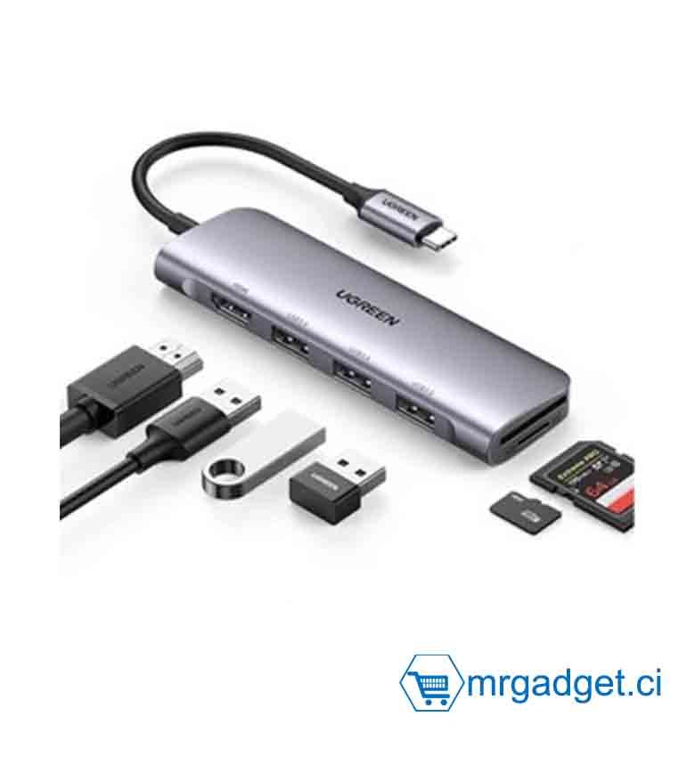 Lecteur DVD Externe USB 3.0 de TypeC avec Lecteur de Carte SD TF