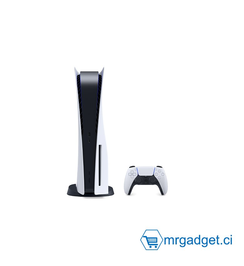 Console  Sony PlayStation 5 Édition Standard, PS5 avec 1 Manette Sans Fil DualSense, Couleur : Blanche