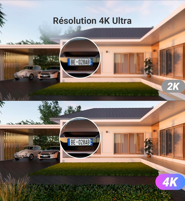 EZVIZ HP7 Pro  4K Visiophone Connecté Interphone Vidéo, 8 Pouces Moniteur Tactile, Reconnaissance Paume/Visage, Unlock à Distance, 2 Fils, Détection Humaine, Option RFID, Étanche, WiFi bi-Bande