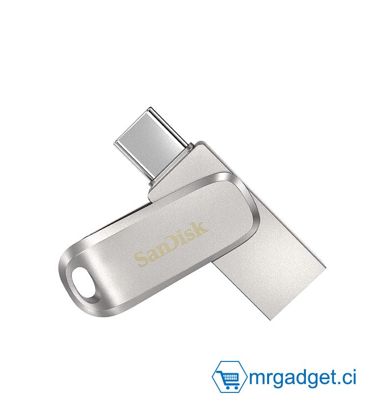 SanDisk Ultra Luxe 256 Go Clé USB Type-C double connectique