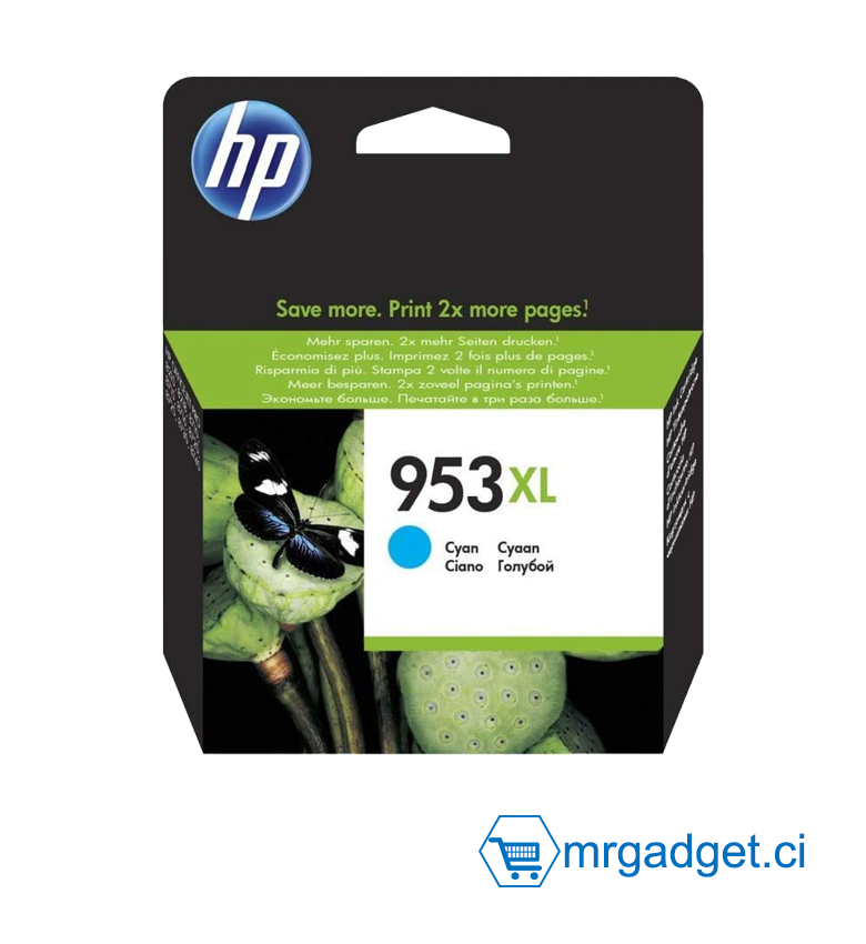 HP 953XL Cartouche d'Encre Cyan grande capaci