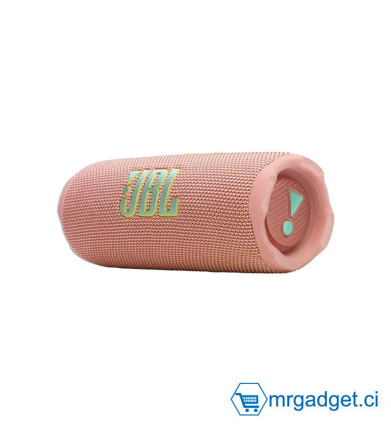 JBL Flip 7, Enceinte Bluetooth Portable sans Fil, 16 Heures d’autonomie, étanche IP68, résistante à la poussière et aux Chocs, Son Pro avec IA Boost, Connexion Multi-Enceintes Auracast, Rose