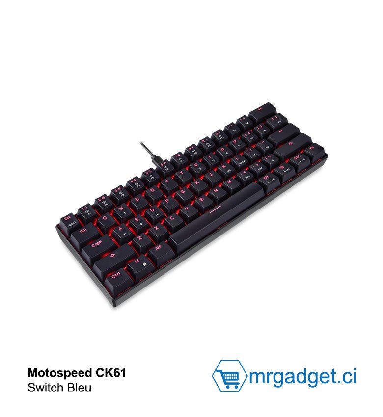 Clavier Gaming mécanique filaire USB Motospe