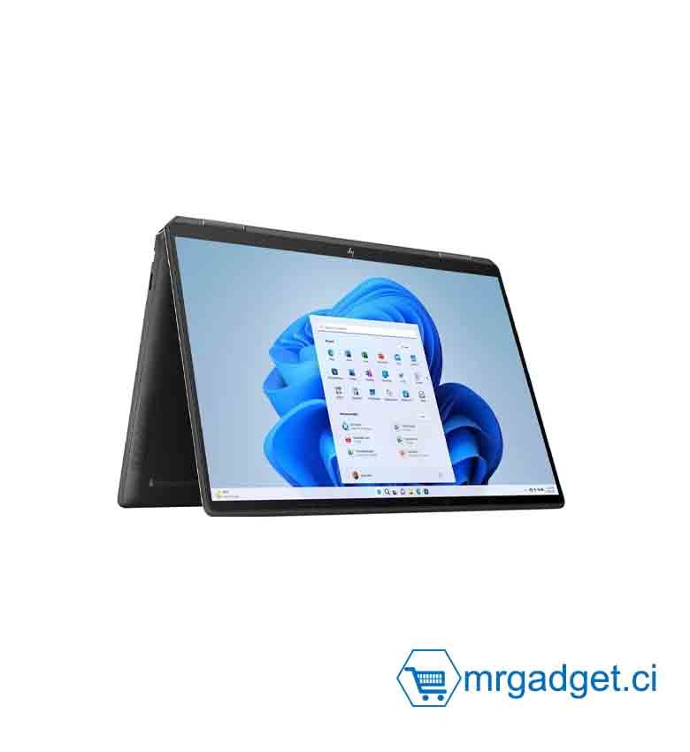 HP Spectre 14-ef2013dx  ordinateur portable 13,5" 60Hz  2 en 1 - Intel Core i7-1355U 10 cœurs - 16GB RAM et 512GB SSD,  intel Iris XE - Business Laptop - Windows 11 - Noir