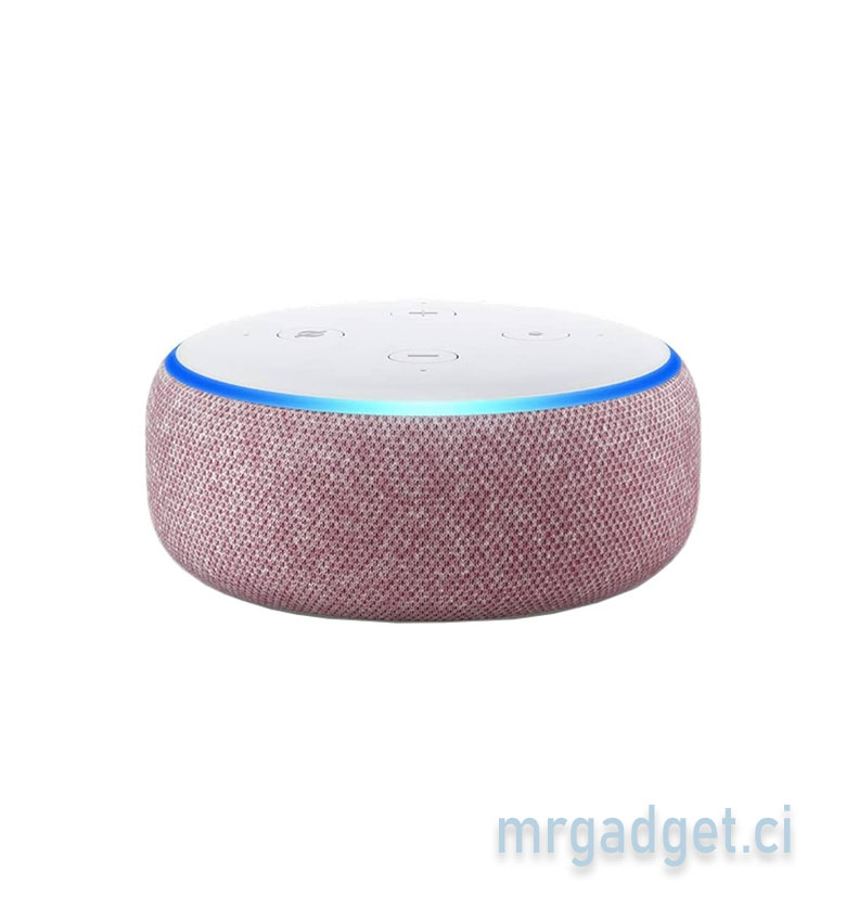 Amazon Echo Dot (3e génération) - Enceinte connectée avec Alexa, Tissu Prune