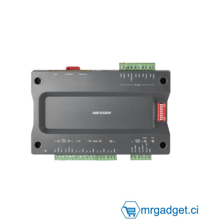 HIKVISION DS-K2210 Contrôleur principal d'ascenseur - 5 sorties relais - Contrôle les autorisations de 128 étages
