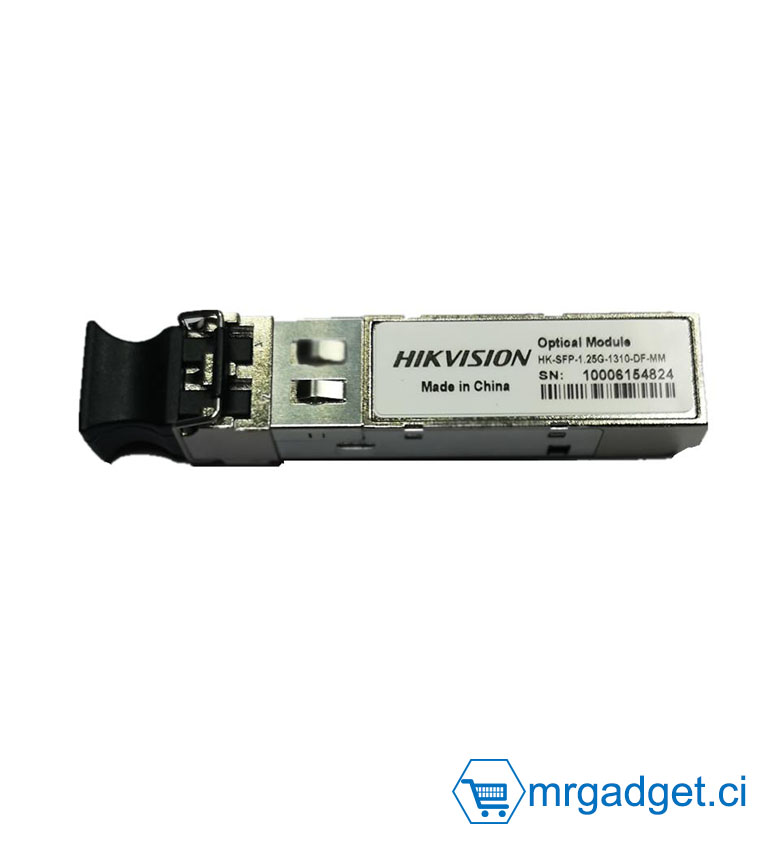 Hikvision HK-SFP-1.25G-1310-DF-MM - Module SFP Gigabit 1.25 Gbps - Fibre Multimode Double Brin (Dual Fiber) - Longueur d'Onde 1310nm - Idéal Liaison Switch et Serveur Courte Distance (Max 2km)