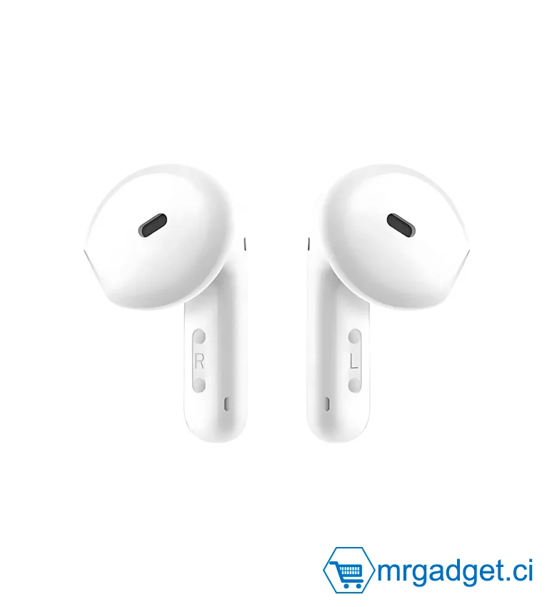 Écouteurs Intra-Auriculaires, Bluetooth 5.4, réduction du Bruit téléphonique, Blanc