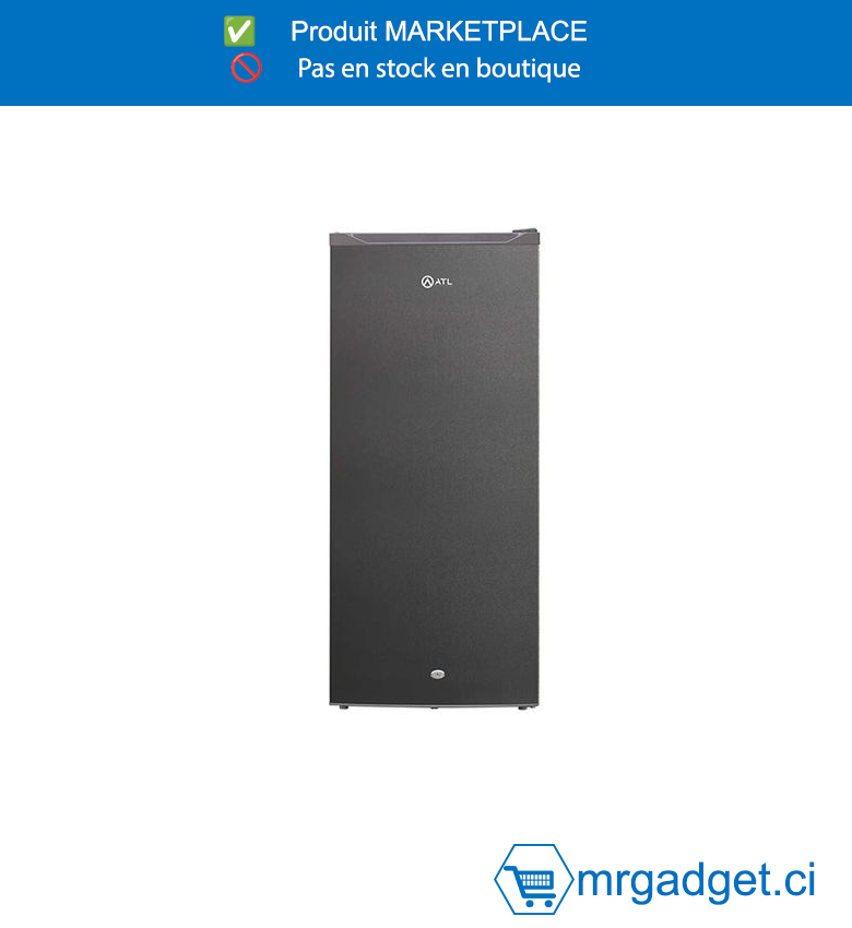 Congélateur Vertical ATL - 144 Litres - 5 Tiroirs - Armoire 1 Porte - Coloris Silver - ATL-1F180