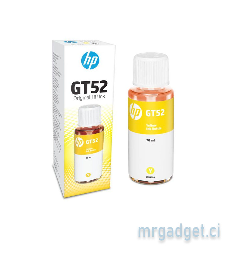HP GT52 - Recharge d'Encre Jaune pour Deskjet GT 5810/5820/5822