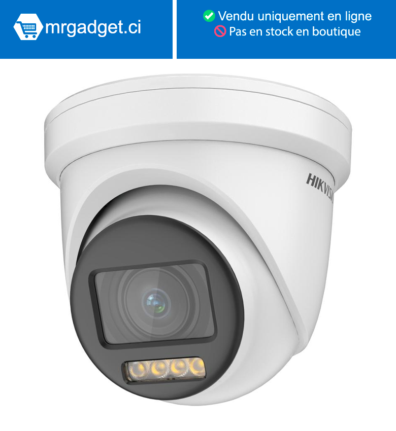 Hikvision DS-2CE79DF8T-AZE(2.8-12mm)(O- STD) Camera Analogique - Dome 2MP ColorVu motorisée variofocale - Résistant à l'eau et à la poussière (IP68)