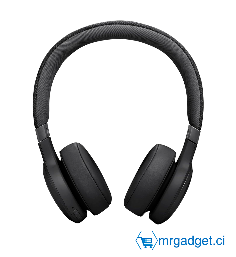 JBL Live 670NC Casque supra-auriculaire, Bluetooth 5.3, connexion multi-source, Réduction de Bruit Adaptative et Smart Ambient, jusqu'à 65 heures d'autonomie, noir