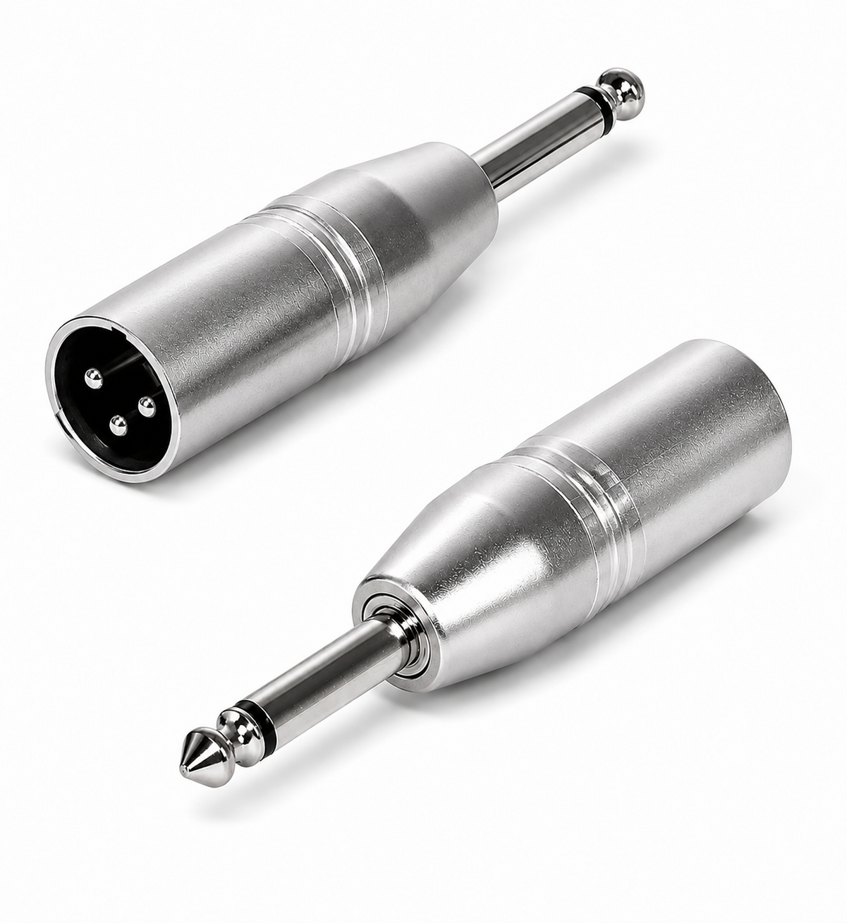 Adaptateur XLR Male vers Jack 6,35 mm mâle TRS métallique pour microphone et table de mixage
