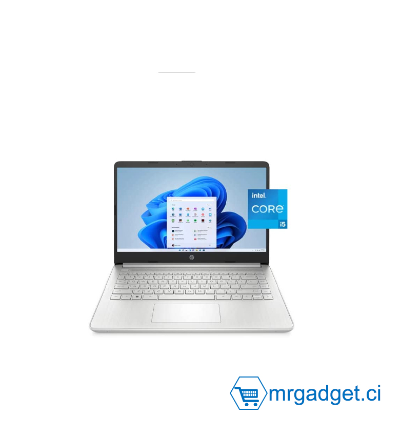 HP 14" HD - PC Portable Core i5-1135G7, Iris Xe Graphics, 16 Go RAM DDR4, 512 Go SSD, Windows 11 Home, Argent