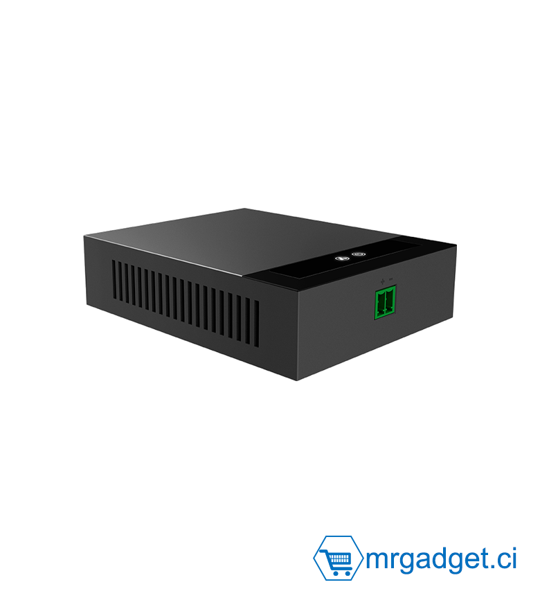 Convertisseur Ethernet sur 2-Fils Fanvil PN1 - Adaptateur Réseau IP pour Câblage Existant - Installation Plug & Play sans Travaux - Solution Économique pour Rénovation VoIP et Caméras IP - Déploiement Rapide & Efficace - Noir