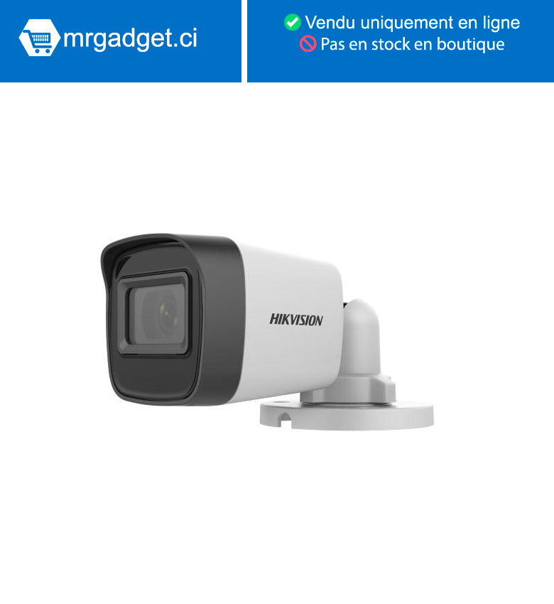 Hikvision DS-2CE16H0T-ITF(2.8mm)(O-STD)(C) Caméra Analogique - Bullet 5MP -  - Résistant à l'eau et à la poussière (IP67)