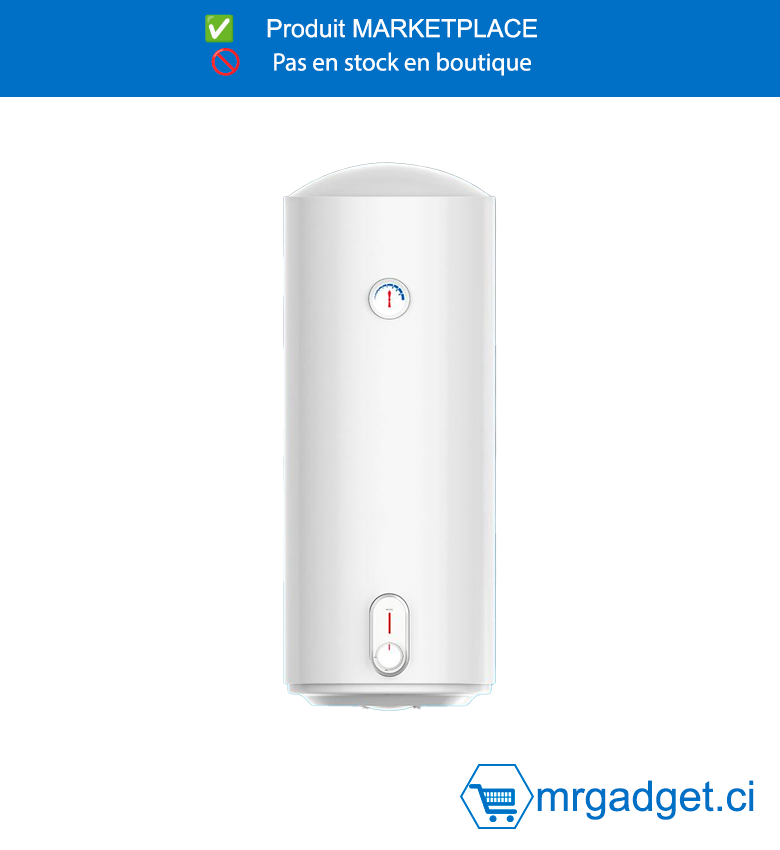 Chauffe-Eau Électrique Vertical ATL - 80 Litres - 1500w - Couleur Blanc - ATL-WH80L