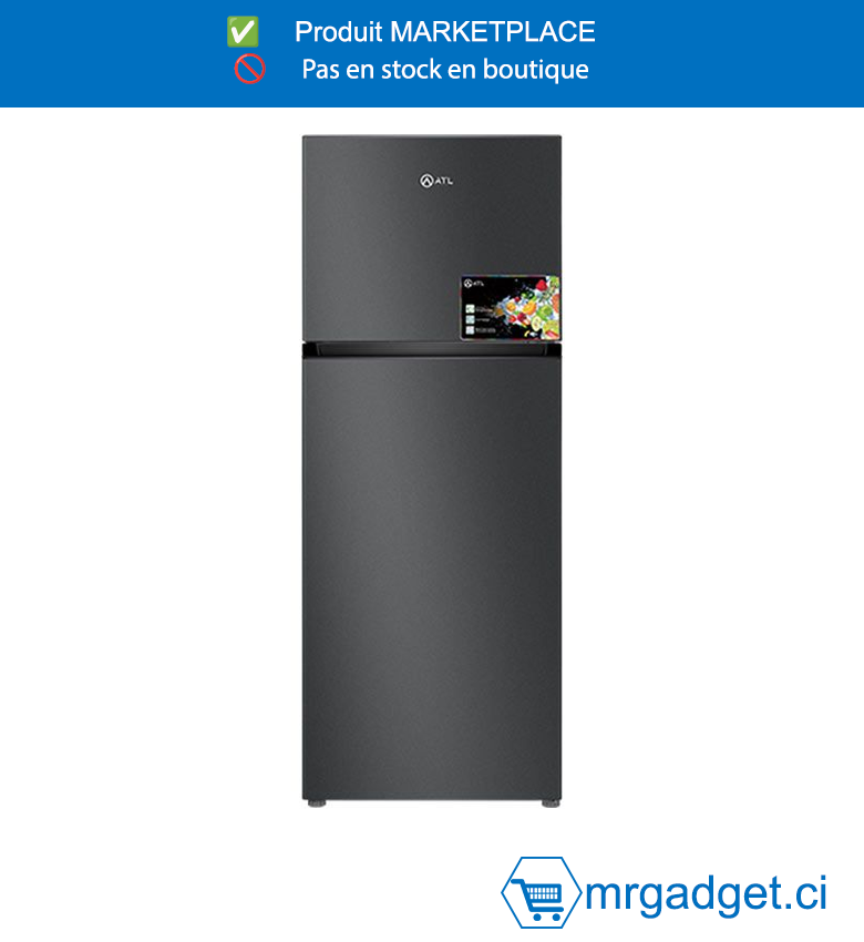 ATL-ATL-2C320N-REFRIGERATEUR ATL NO FROST/ 286L/ 02 PORTES/ GRIS/R600A/CB CERTIFICATE/