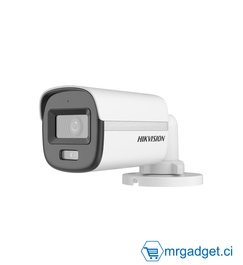 HIKVISION  DS-2CE10DF0T-LPFS-CAMERA Imagerie de haute qualité avec 2 MP, résolution 1920 × 1080,La technologie 3D DNR offre des images nettes et précises.Portée de lumière blanche jusqu'à 20 m pour une imagerie nocturne lumineuse