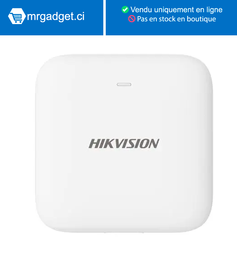 Hikvision DS-PDWL-E-WE - détecteur d'inondation et de fuite d'eau sans fil pour alarme Hikvision AX PRO 868Mhz