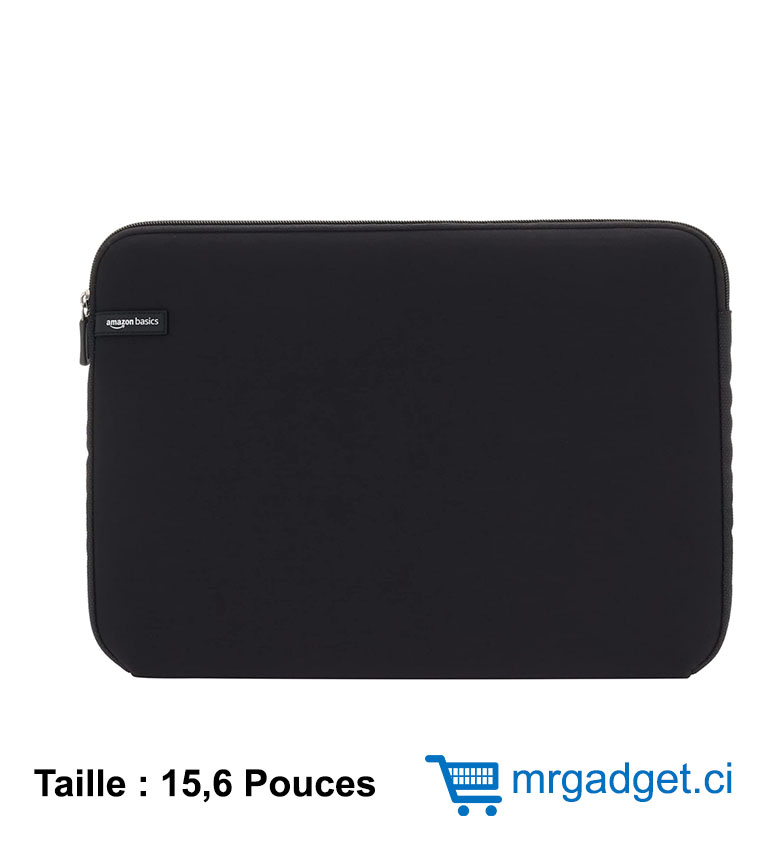AmazonBasics - Housse Pochette pour Ordinateur Portable 15,6", Noir
