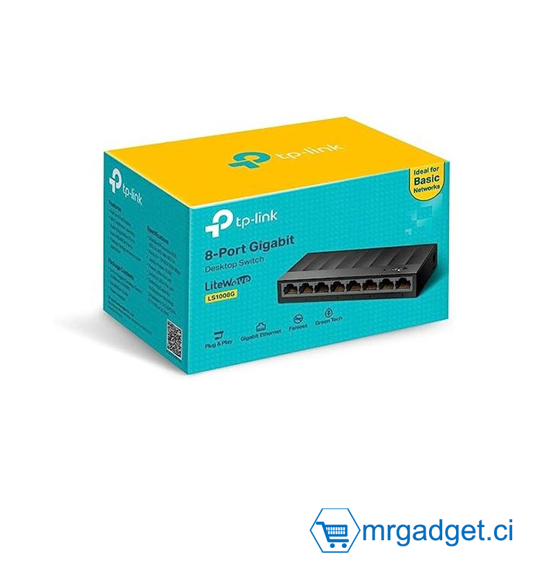 TP-LINK LS1008G - Switch 8 Port Gigabit de bureau, switch de bureau