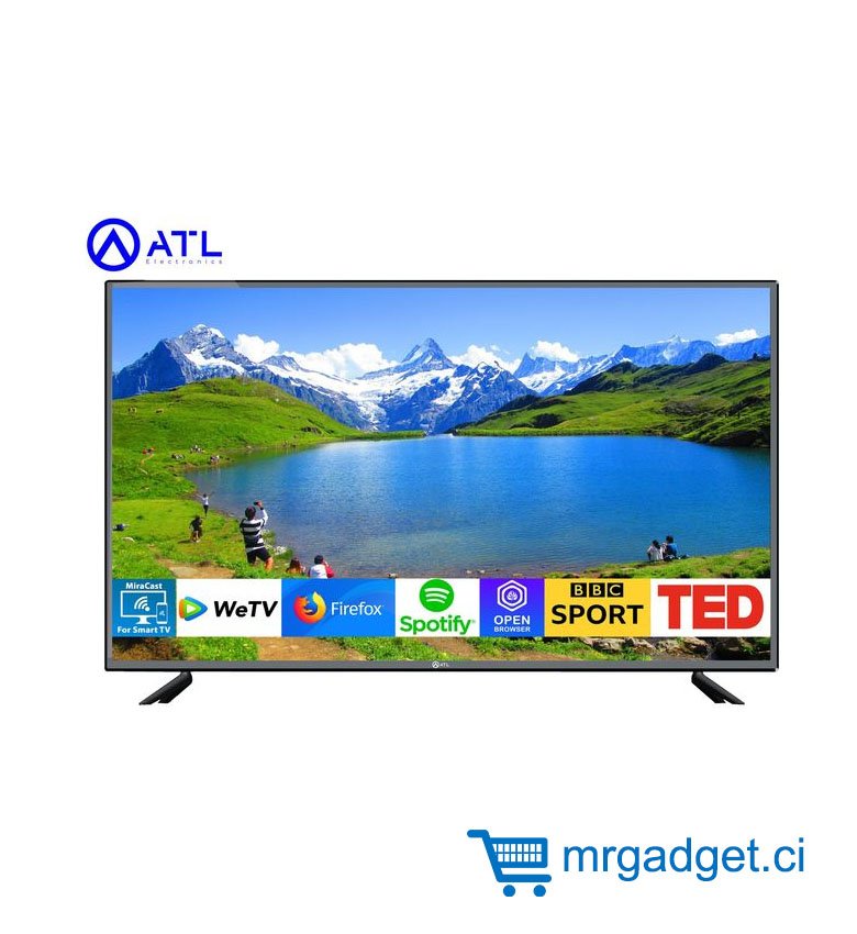 ATL TV LED ATL 55"/ SMART TV/ 4K UHD/ Décodeur intégré