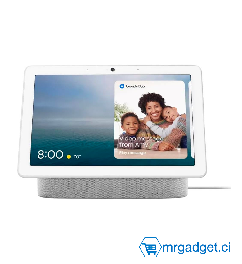 Google Nest Hub Max - Écran connecté 10" avec Assistant Google, Craie