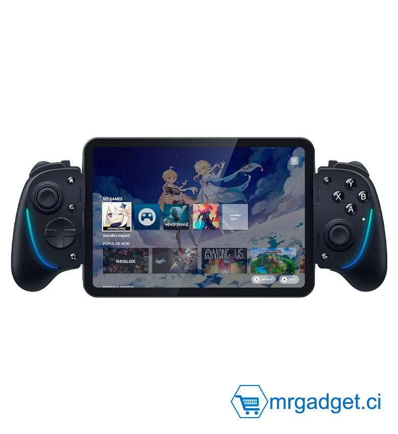 Razer Kishi Ultra Manette de Jeu USB-C pour iPhone, Android et iPad Mini - Haptique Sensa HD, Chroma RGB, Charge Passthrough, Noir