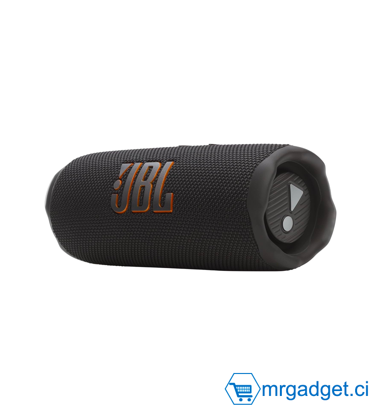 JBL Flip 7, Enceinte Bluetooth Portable sans Fil, 16 Heures d’autonomie, étanche IP68, résistante à la poussière et aux Chocs, Son Pro avec IA Boost, Connexion Multi-Enceintes Auracast, Noir
