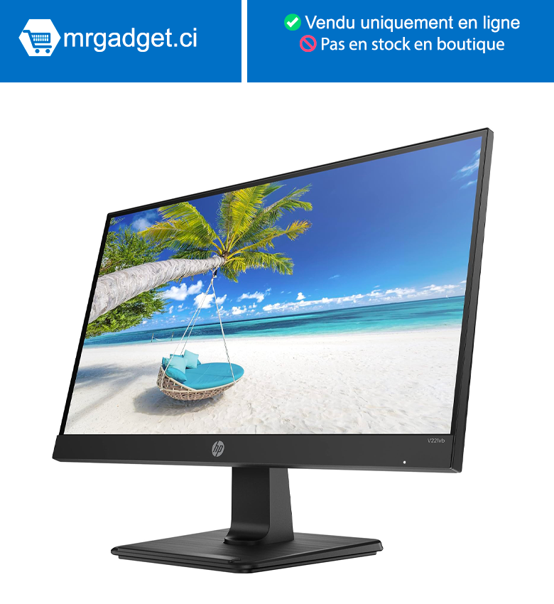 Ecran PC - Moniteur antireflet Full HD HP V221vb de 21,5 pouces