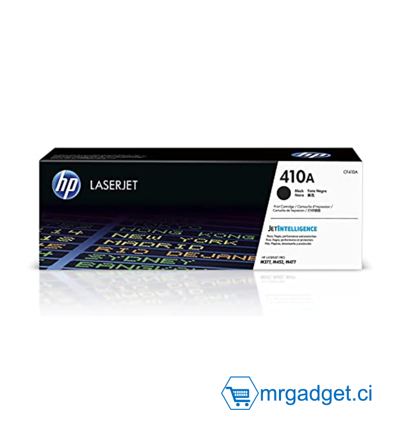 HP 410A (CF410A) Toner Noir Authentique pour HP LaserJet Pro M452/M477