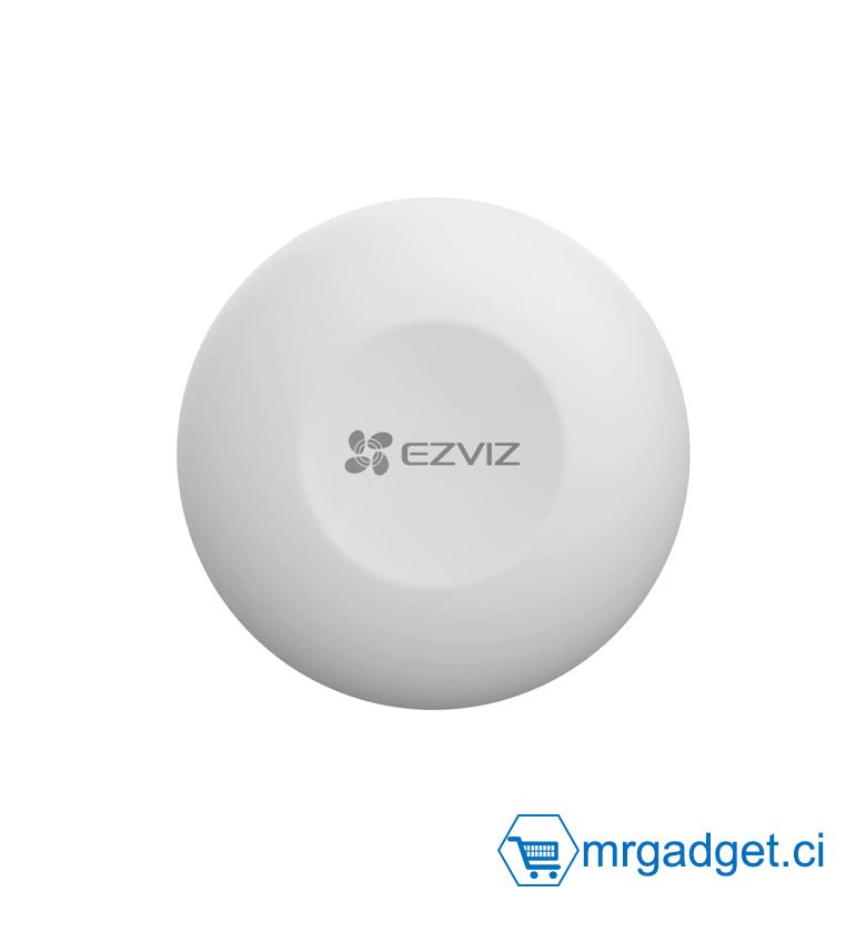 EZVIZ T3C Bouton Intelligent, Contrôle d’armement/désarmement du détecteur pour Système d'Alarme Maison sans Fil Connecté, Bouton d’Urgence, il Faut Utiliser avec Le Centrale A3