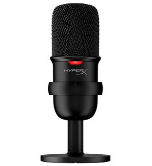 HyperX SoloCast – Microphone de Jeu USB à condensateur, pour PC, PS4 et Mac, Désactivation du Micro par Pression, Diagramme Polaire cardioïde, Gaming, Streaming, Podcasts, Twitch, Youtube, Discord
