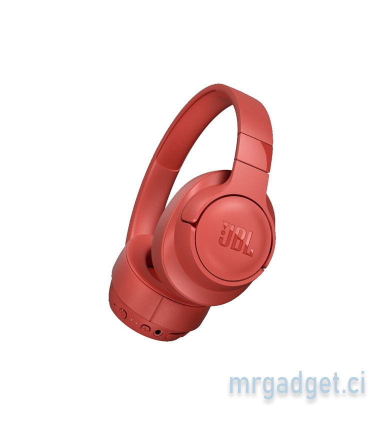 JBL Tune 750BTNC - Casque Bluetooth avec réduction de bruit active, Siri/Google/Alexa, jusqu'à 15h d'autonomie, Rouge