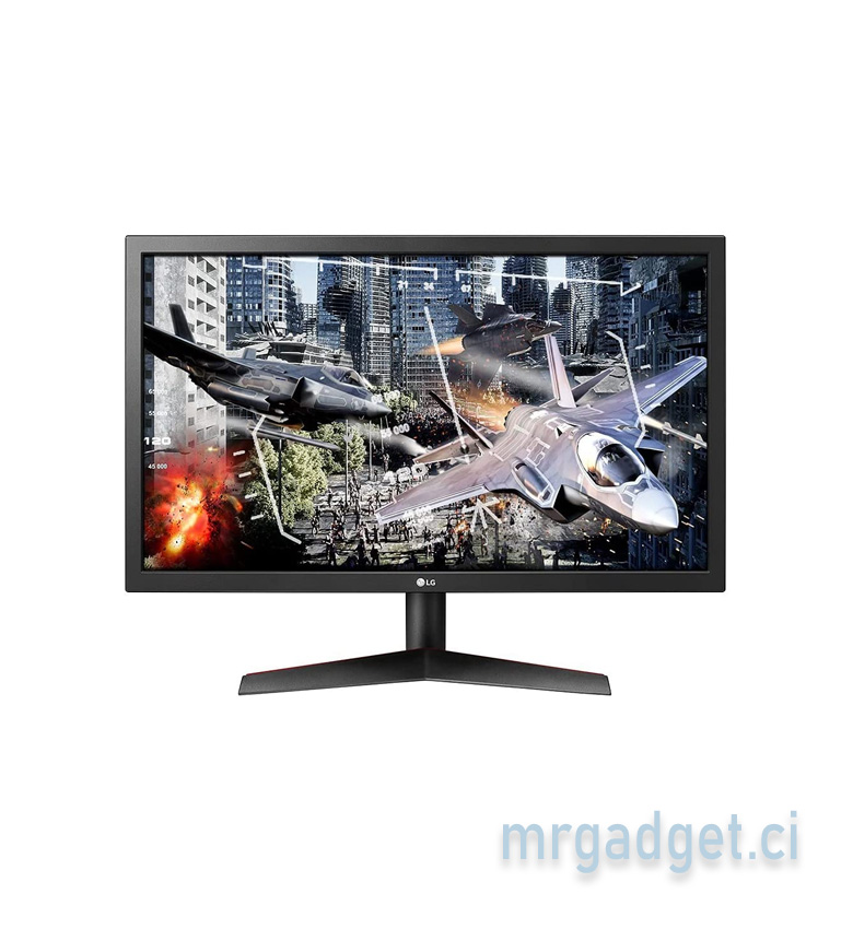 LG UltraGear 24GL600F-B Moniteur Gaming 23,6" Full HD - 144 Hz, 1 ms, AMD FreeSync, Noir