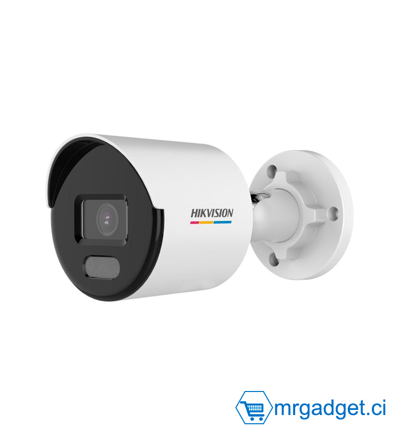 Hikvision DS-2CD1067G2-LUF 2.8MM – Caméra de Surveillance 6 MP IP Réseau ColorVu Bullet Fixe Varifocal ColorVu  & Audio  - Imagerie colorée 24h/24 et 7j/7 - Résistant à l'eau et à la poussière (IP67) micro SD (carte mémoire)