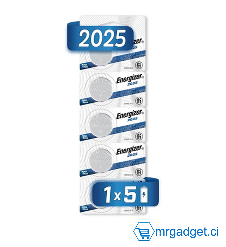 Pile Lithium Energizer 2025 3V lot de 5 piles