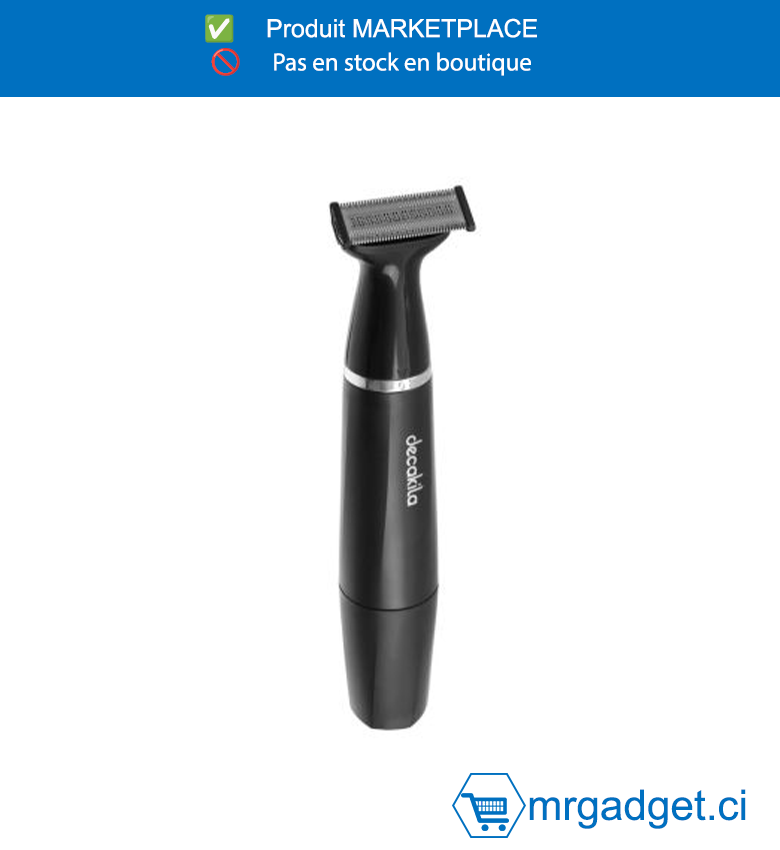 DECAKILA-KMHR004W-RASOIR RECHARGEABLE 800  mAh ,Trois  fonctions dans une tête : coiffer, tailler, raser  Coupeur de 33,2 mm de largeur Utilisation  humide et sèche IPX4 étanche  Câble USB de 0,3 m Gardez votre peau douce
