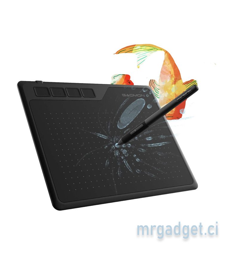 GAOMON S620 Tablette Graphique Portable 6,5 x 4 Pouces avec Stylet sans Pile à 8192 Niveaux et 4 Raccourcis pour OSU! Le Dessin et Signature Electronique