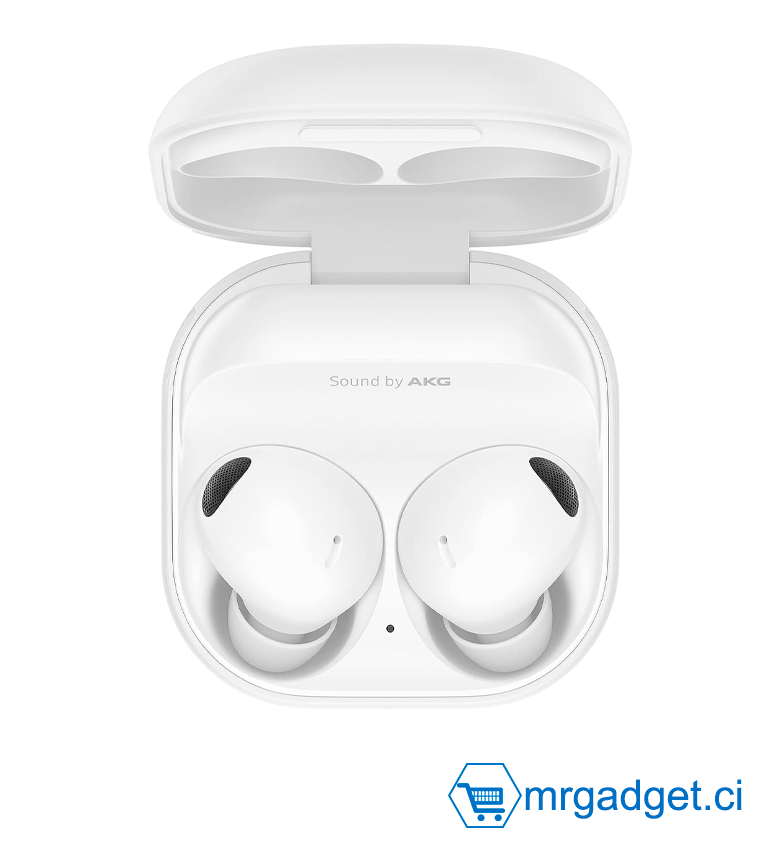 Samsung Galaxy Buds2 Pro écouteurs sans fil Blanc, design ergonomique, réduction active de bruit avancée, son immersif, suppression active de bruit